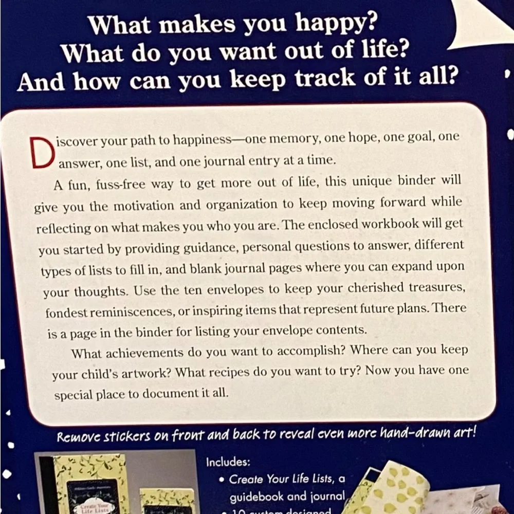 Creating Your Life Lists Deb Amlen Keepsake Guide and Organizer Binder